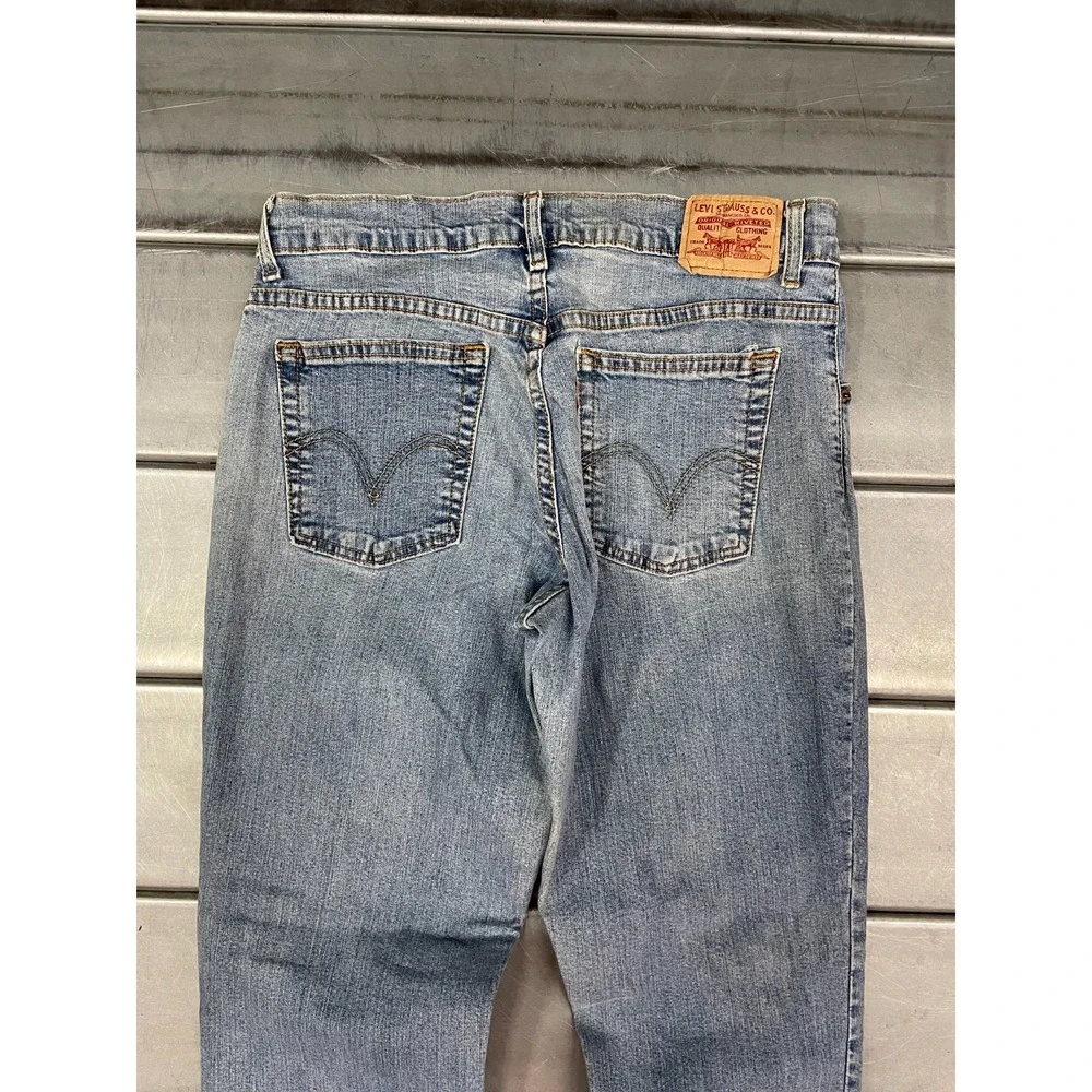 VTG Levis 550 Jeans Womens 12M 30X31 Blue Medium Wash‎ Denim Relaxed Boot Cut